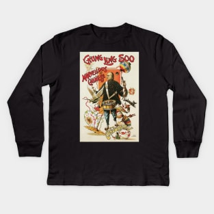 Vintage Magic Poster Art, Chung Ling Soo Kids Long Sleeve T-Shirt